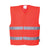 Hi-Vis Weste mit zwei Reflexstreifen - Rot (RER)