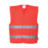 Hi-Vis Weste mit zwei Reflexstreifen - Rot (RER)