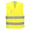 Hi-Vis Weste mit dualer Ausweistasche und zwei Reflexstreifen - Gelb (YER)