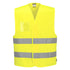 Hi-Vis Weste mit dualer Ausweistasche und zwei Reflexstreifen - Gelb (YER)