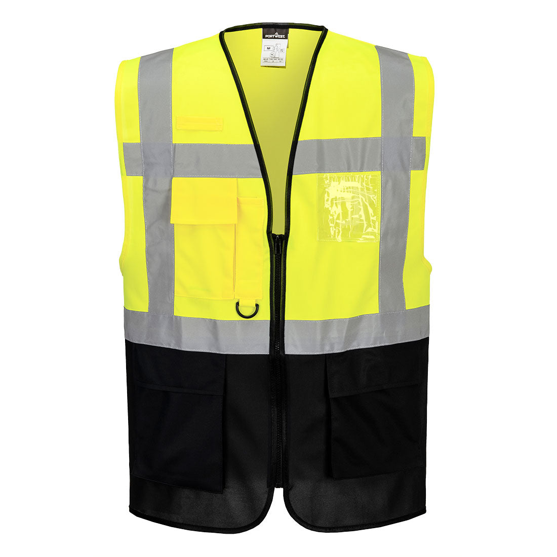 Warschau Hi-Vis Kontrast Exekutiv Weste - Gelb/Marine (YNR)