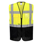 Warschau Hi-Vis Kontrast Exekutiv Weste - Gelb/Marine (YNR)