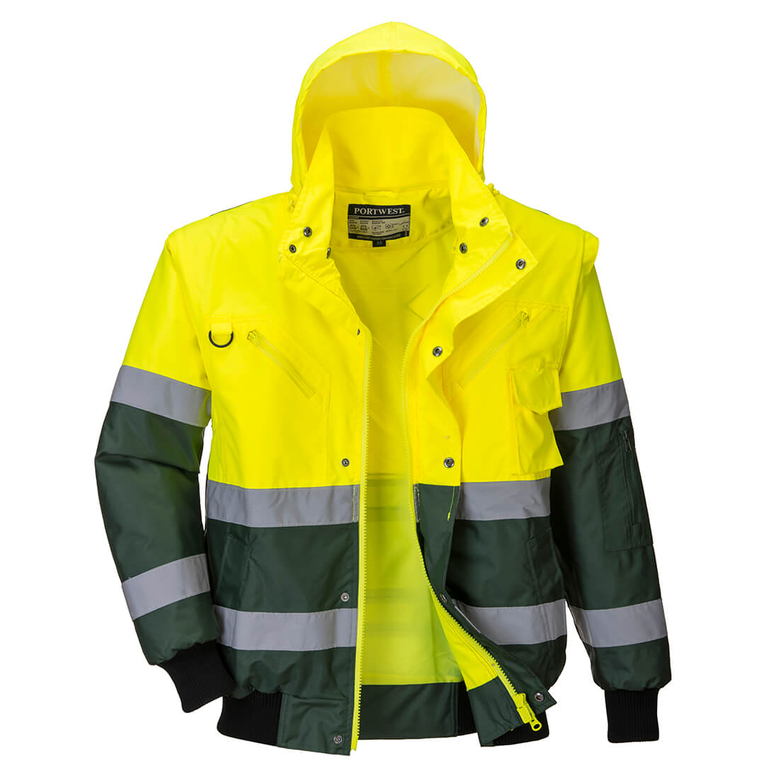 Warnschutz 3-in-1 Kontrast X Pilotjacke - Gelb (YGR)