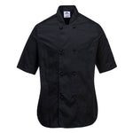 Rachel Damen Chefs Jacke kurzarm - Schwarz (BKR)