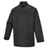 Chef's Suffolk Nietenjacke langarm - Schwarz (BKR)