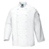 Chef's Suffolk Nietenjacke langarm - Weiss (WHR)