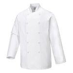 Kochjacke Sussex langarm - Weiss (WHR)