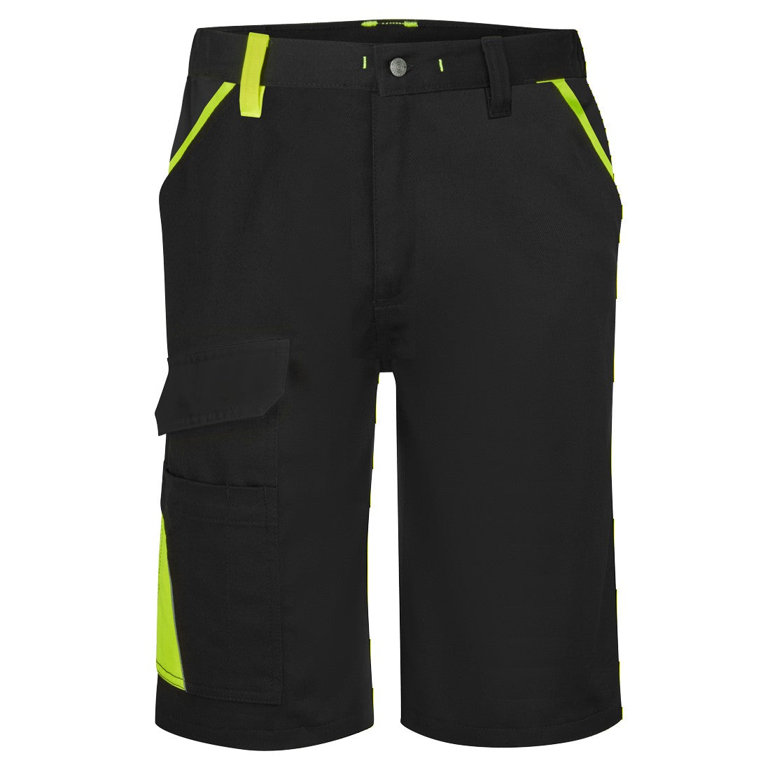 WX1 Zweifarbige Baumwollshorts - Schwarz/Gelb (KYR)