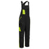WX1 zweifarbige wattierte Baumwoll - Latzhose - Schwarz/Gelb (KYR)