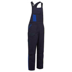 WX1 zweifarbige wattierte Baumwoll - Latzhose - Marine/Royal (NRR)