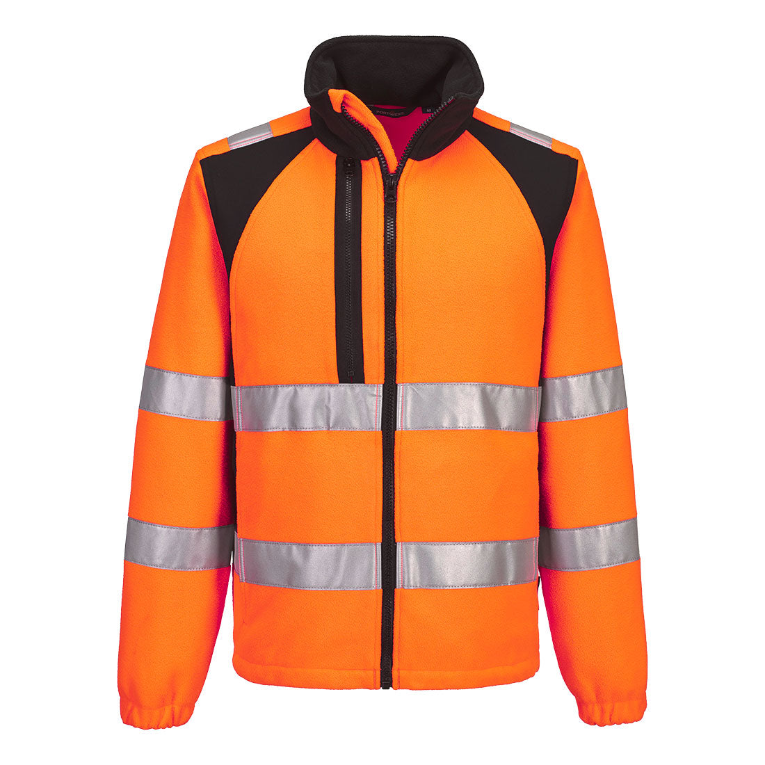 WX2 Eco Hi-Vis Fleecejacke - Orange/Schwarz (OBR)