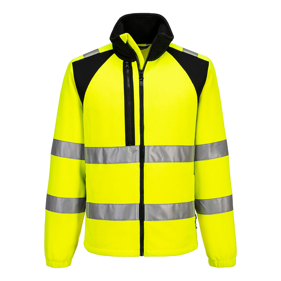 WX2 Eco Hi-Vis Fleecejacke - Gelb/Schwarz (YBR)