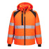 WX2 Hi-Vis gefütterte Softshelljacke (2L) - Orange/Schwarz (OBR)