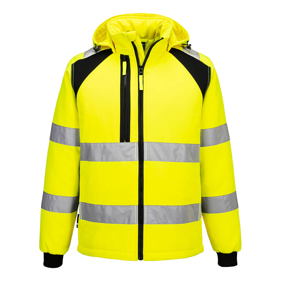 WX2 Hi-Vis gefütterte Softshelljacke (2L) - Gelb/Schwarz (YBR)
