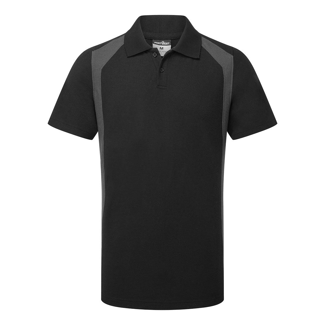 WX2 Poloshirt S/S - Schwarz/Grau (BYR)