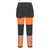 WX2 Eco Hi-Vis Damen Stretch Bundhose Klasse 1 - Orange/Schwarz (OBR)