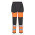 WX2 Eco Hi-Vis Damen Stretch Bundhose Klasse 1 - Orange/Schwarz (OBR)