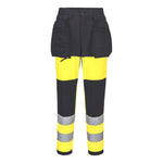 WX2 Eco Hi-Vis Damen Stretch Bundhose Klasse 1 - Gelb/Schwarz (YBR)