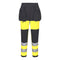 WX2 Eco Hi-Vis Damen Stretch Bundhose Klasse 1 - Gelb/Schwarz (YBR)