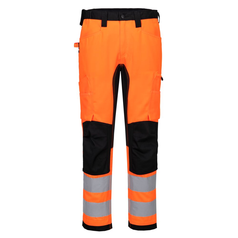 WX2 ECO Hi-Vis Stretch Arbeitsbundhose - Orange/Schwarz (OBR)