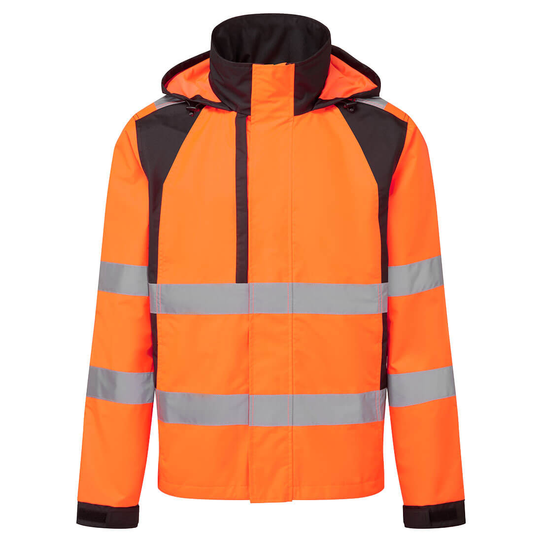 WX2 Eco Hi-Vis Regenjacke - Orange/Schwarz (OBR)