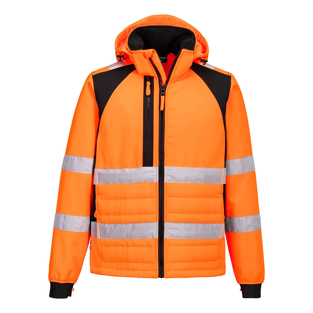 WX2 Eco Hi-Vis Hybrid Jacke - Orange/Schwarz (OBR)
