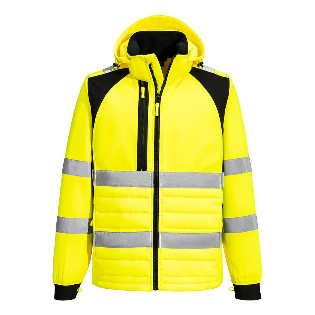 WX2 Eco Hi-Vis Hybrid Jacke - Gelb/Schwarz (YBR)