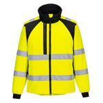WX2 Eco Hi-Vis Softshelljacke (2L) - Gelb/Schwarz (YBR)