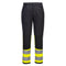 WX2 Eco Hi-Vis Service Bundhose Klasse 1 - Gelb/Schwarz (YBR)