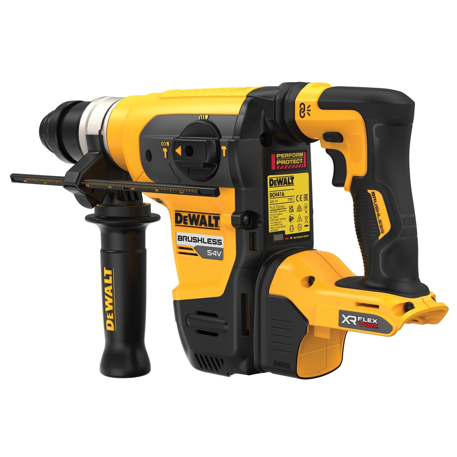 DCH416NT-XJ - 54 Volt SDS-plus Akku-Kombihammer 32mm (bürstenlos), 4,5 Joule, UTC - Basisversion
