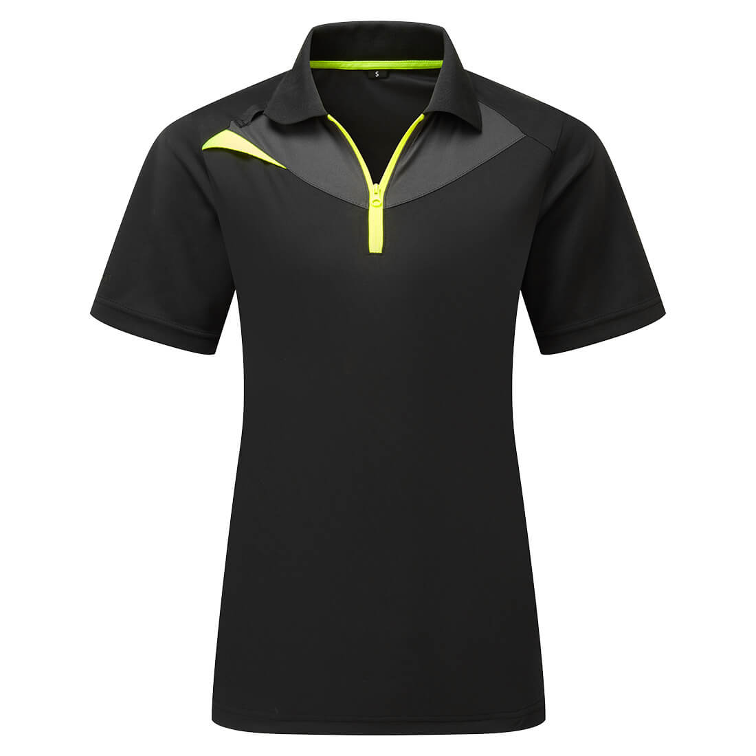 DX4 Warnschutz Damen Poloshirt kurzarm - Schwarz (BKR)