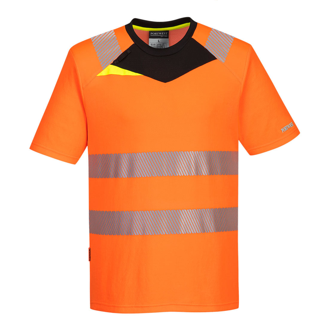 DX4 Hi-Vis T-Shirt kurzarm - Orange/Schwarz (OBR)