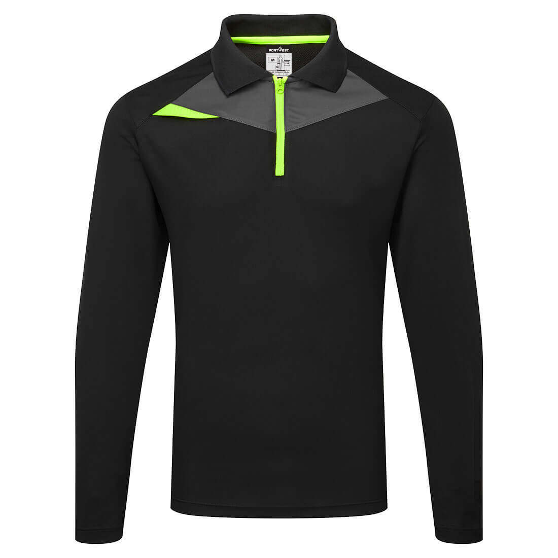 DX4 Polo Shirt L/S - Schwarz (BKR)