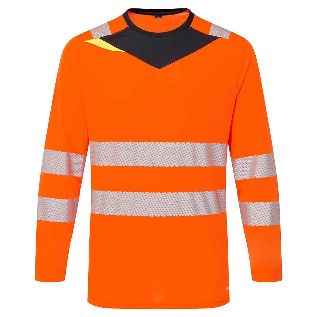 DX4 Hi-Vis T-Shirt langarm - Orange/Schwarz (OBR)