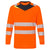 DX4 Hi-Vis T-Shirt langarm - Orange/Schwarz (OBR)