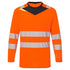 DX4 Hi-Vis T-Shirt langarm - Orange/Schwarz (OBR)