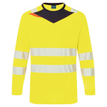 DX4 Hi-Vis T-Shirt langarm - Gelb/Schwarz (YBR)