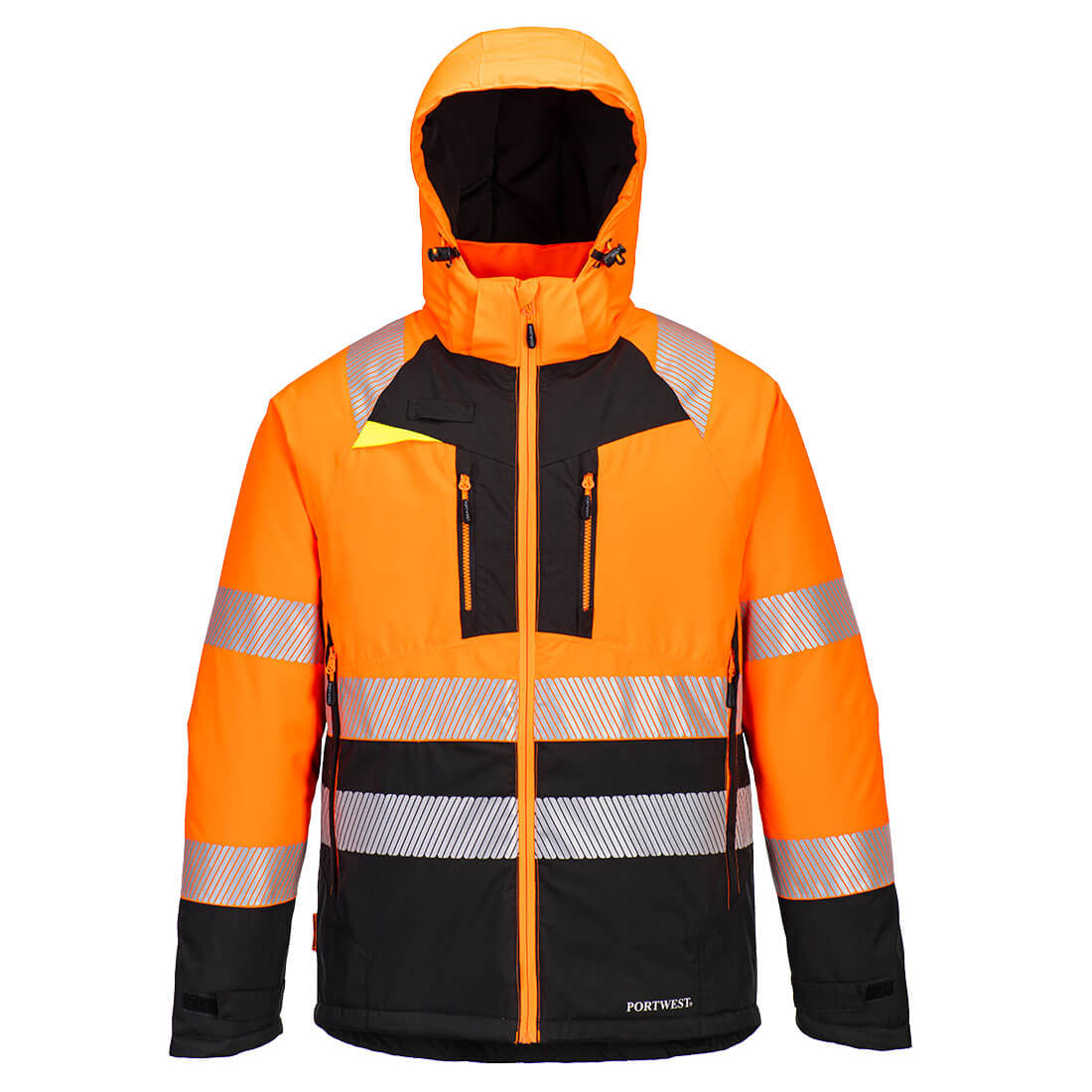 DX4 Hi-Vis Winterjacke Klasse 2 - Orange/Schwarz (OBR)