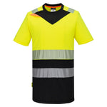 DX4 Hi-Vis T-Shirt kurzarm Klasse 1 - Gelb/Schwarz (YBR)