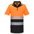 DX4 Hi-Vis Poloshirt mit Reißverschluss Klasse 1 - Orange/Schwarz (OBR)