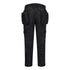 DX4 Bundhose mit abnehmbaren Holstertaschen - komplett schwarz (ABR)