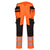 DX4 Hi-Vis Bundhose mit abnehmbaren Holstertaschen - Orange/Schwarz (OBR)