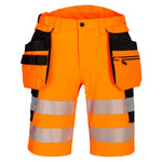 DX4 Hi-Vis Shorts mit Holstertaschen - Orange/Schwarz (OBR)