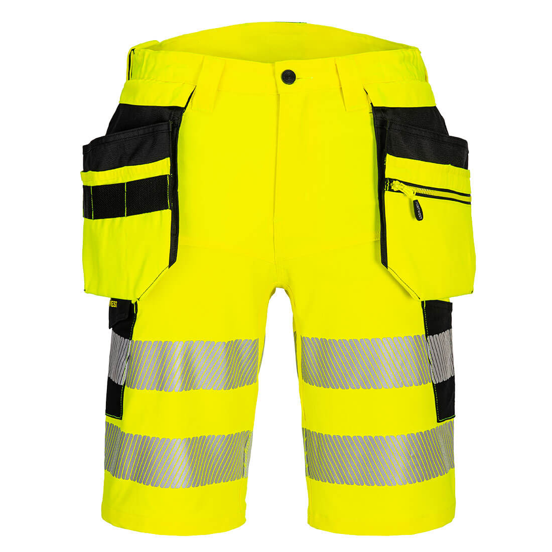 DX4 Hi-Vis Shorts mit Holstertaschen - Gelb/Schwarz (YBR)