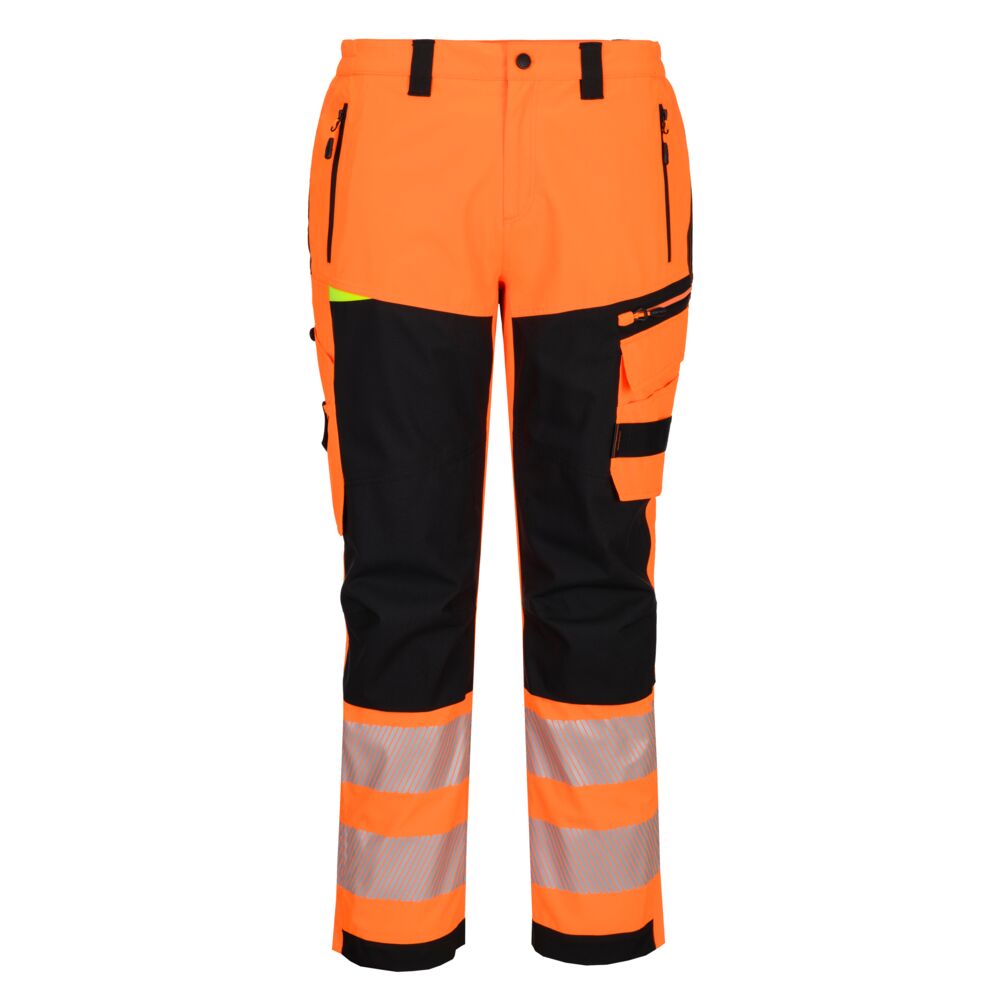 DX4 Hi-Vis Regenhose - Orange/Schwarz (OBR)