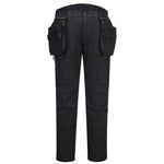 DX4 Softshell Bundhose mit abnehmbaren Holstertaschen - komplett schwarz (ABR)