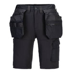 DX4 Handwerk Shorts mit Holstertaschen - Schwarz (BKR)