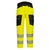 DX4 Hi-Vis Service-Bundhose - Gelb/Schwarz (YBR)