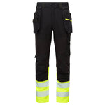 DX4 Hi-Vis Bundhose mit abnehmbaren Holstertaschen Klasse 1 - Gelb/Schwarz (YBR)