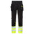 DX4 Hi-Vis Bundhose mit abnehmbaren Holstertaschen Klasse 1 - Gelb/Schwarz (YBR)